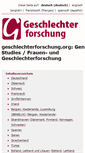 Mobile Screenshot of geschlechterforschung.org