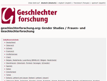 Tablet Screenshot of geschlechterforschung.org